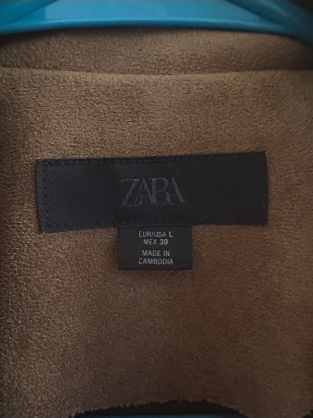 Zara Brown faux Suede Fringe Leather Jacket - Picture 4 of 6
